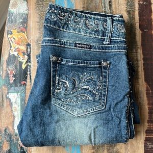 Blingy Trinity Ranch jeans 34.5” inseam!